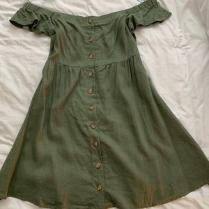 Olive green dress